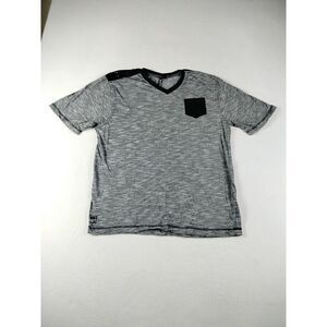 Distortion Shirt Men's XL Gray Black‎ Minimalist Classiccore Normcore Y2K Retro